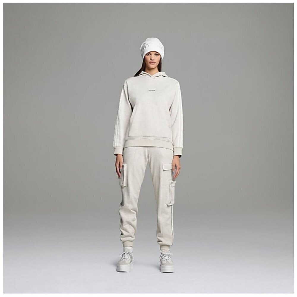 IVY PARK x Adidas Beyonce Ivory Tunic Cargo Hoodie Sweatshirt Women's Size Large - Picture 2 of 12